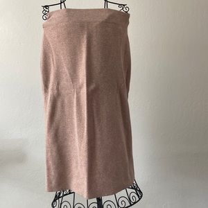 Ann Taylor tan pencil skirt